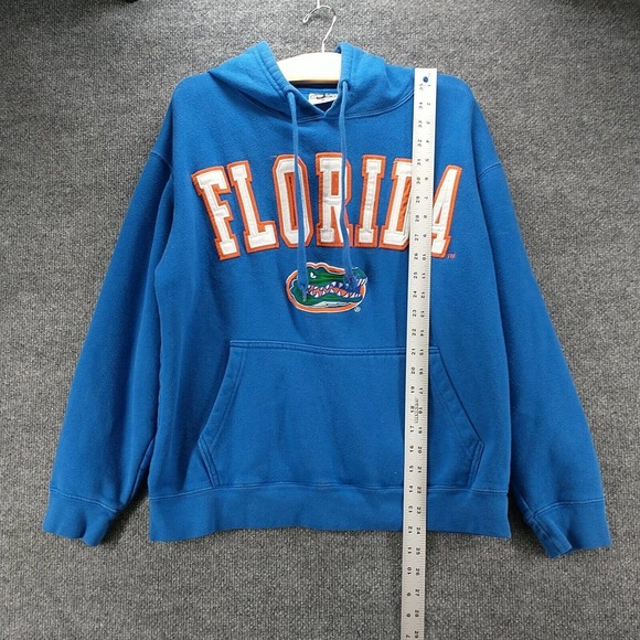 E5 Men's Florida Gators Pullover Drawstring Hoodie Blue Medium Kangaroo Pocket - Picture 13 of 15